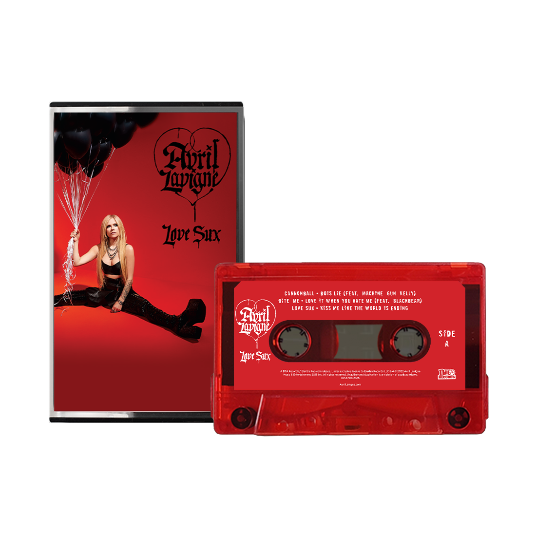 Love Sux Exclusive Transparent Red Cassette